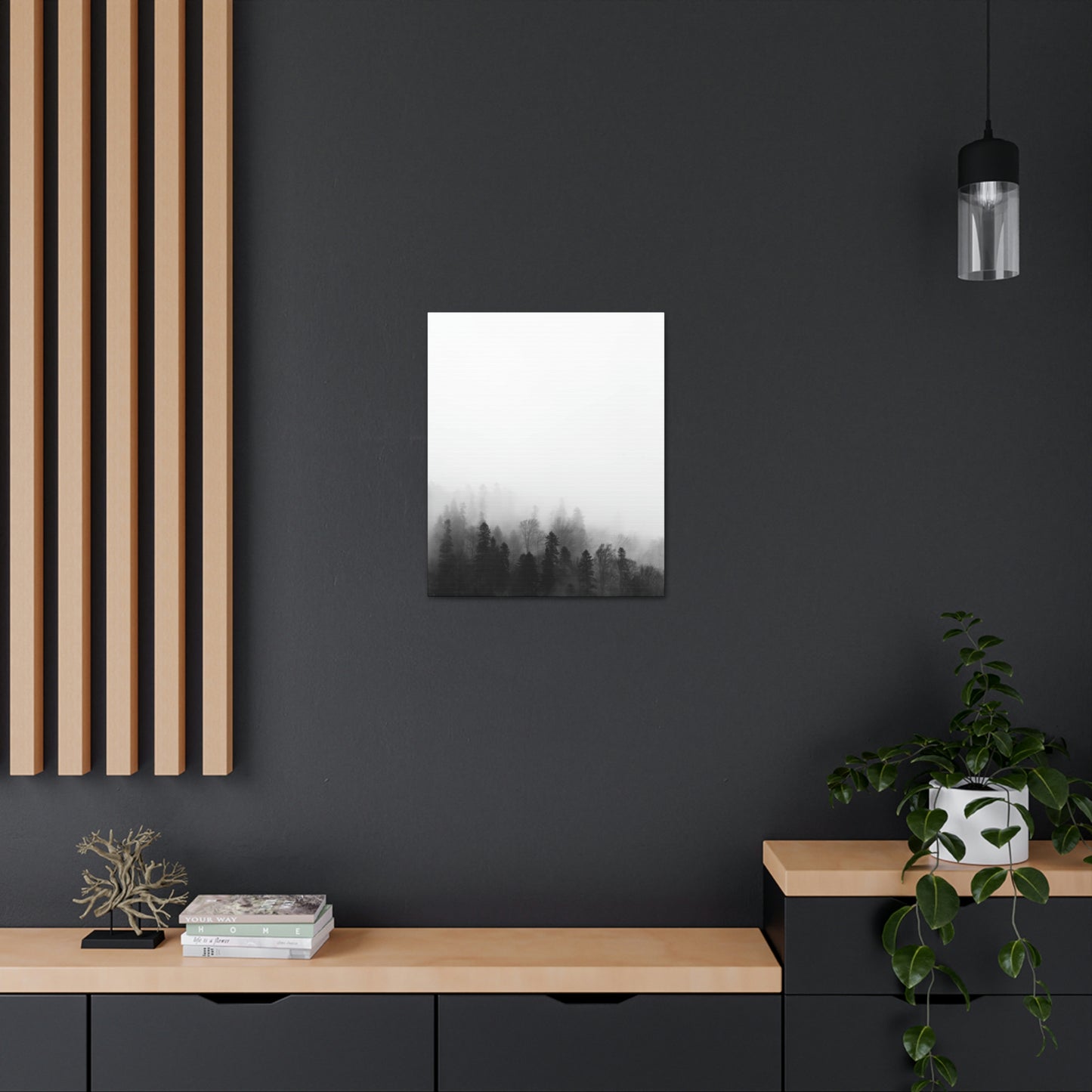 B&W Forest - Canvas Gallery Wraps