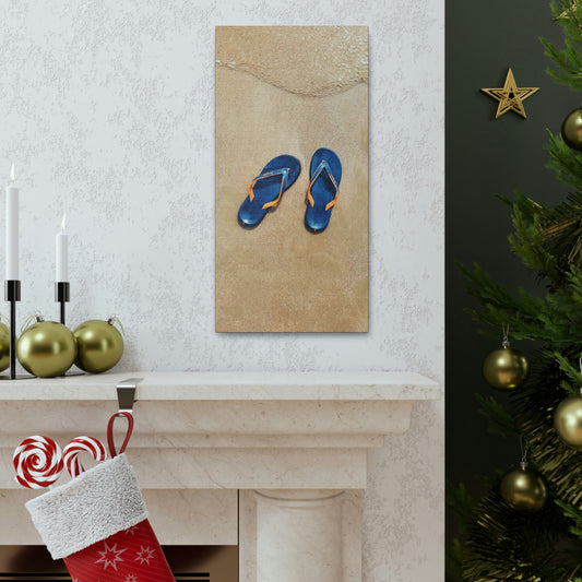 Beachin flip flops - Canvas Gallery Wraps
