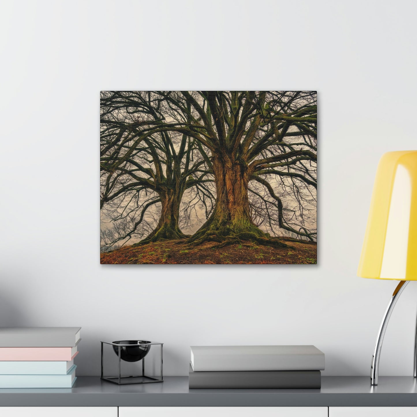 Dark Trees - Nature, Trees, Dark Canvas Gallery Wraps