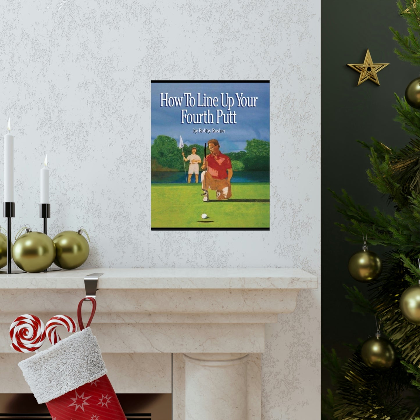 How to Line Up Your fourth Putt - Matte Vertical Posters