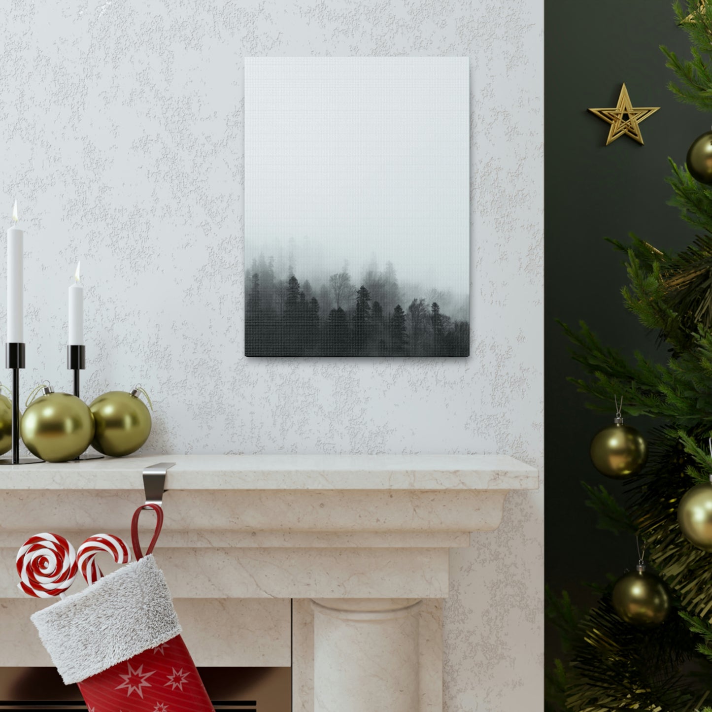 B&W Forest - Canvas Gallery Wraps