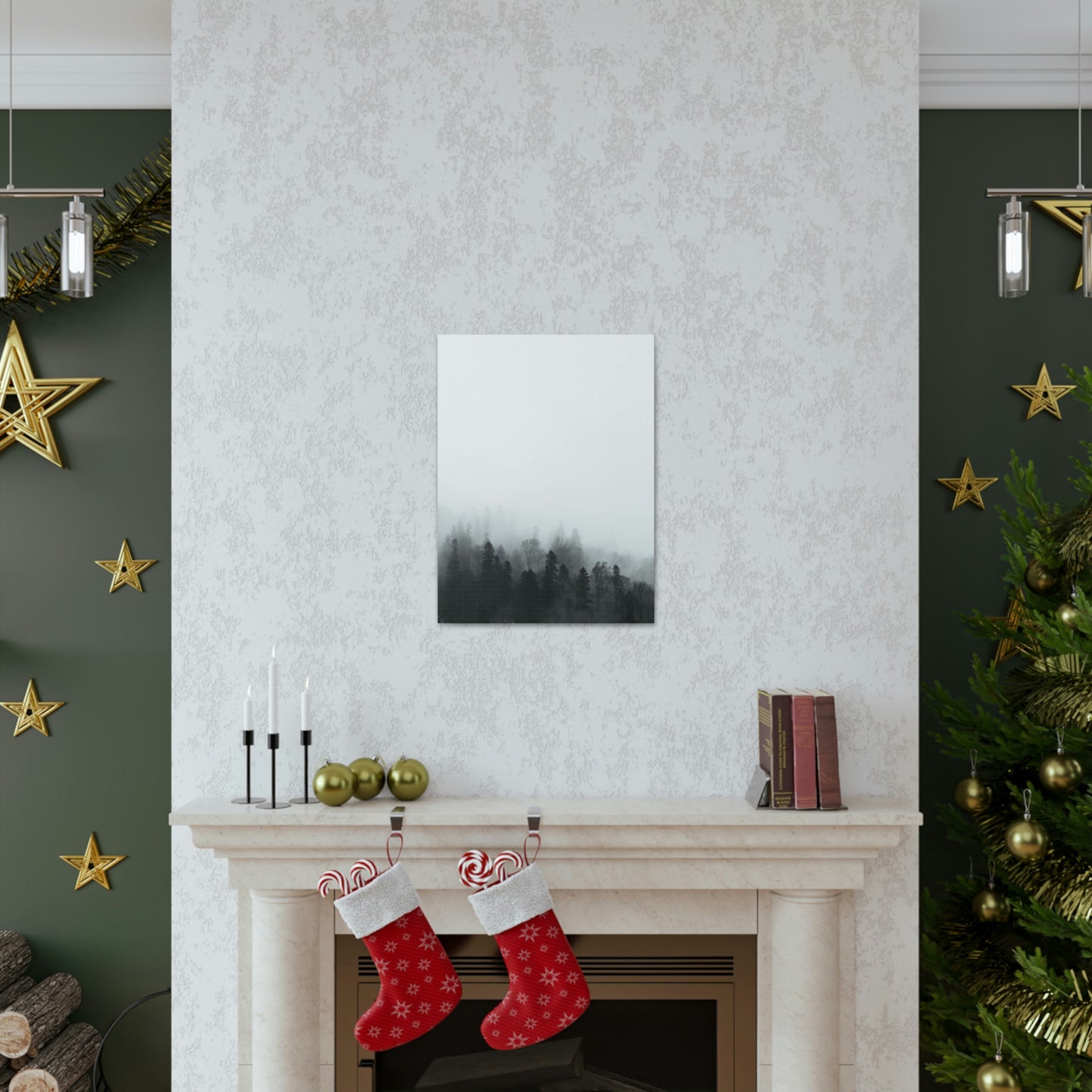 B&W Forest - Canvas Gallery Wraps