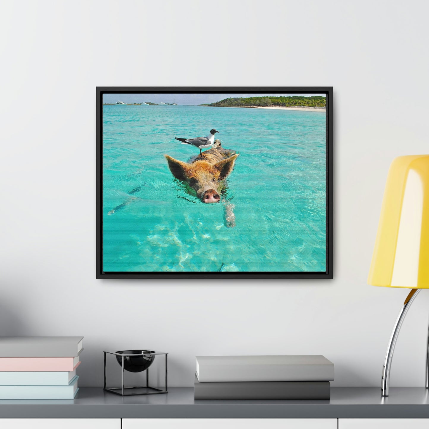 Ocean hog - Gallery Canvas Wraps, Horizontal Frame