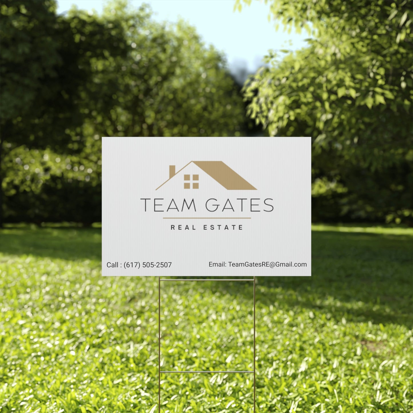 Team Gates - Plastic Yard Sign