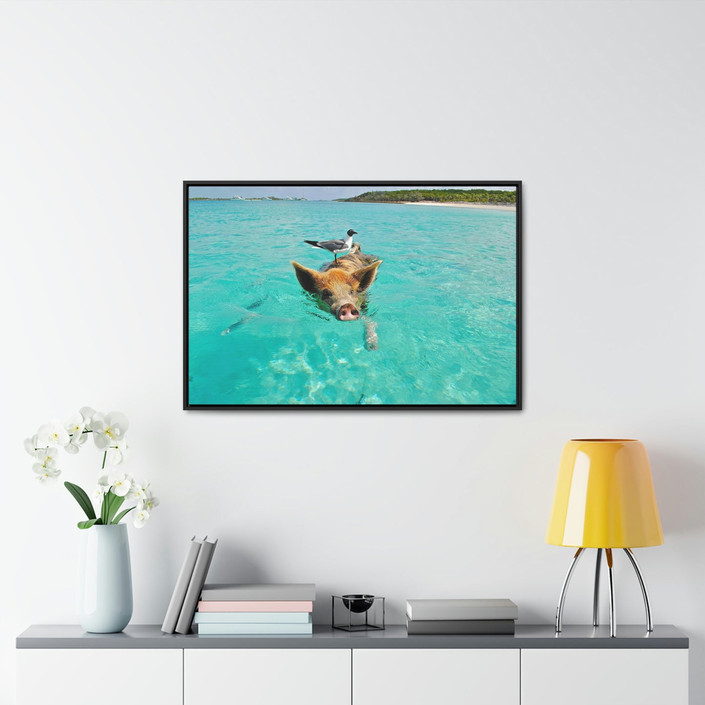 Ocean hog - Gallery Canvas Wraps, Horizontal Frame