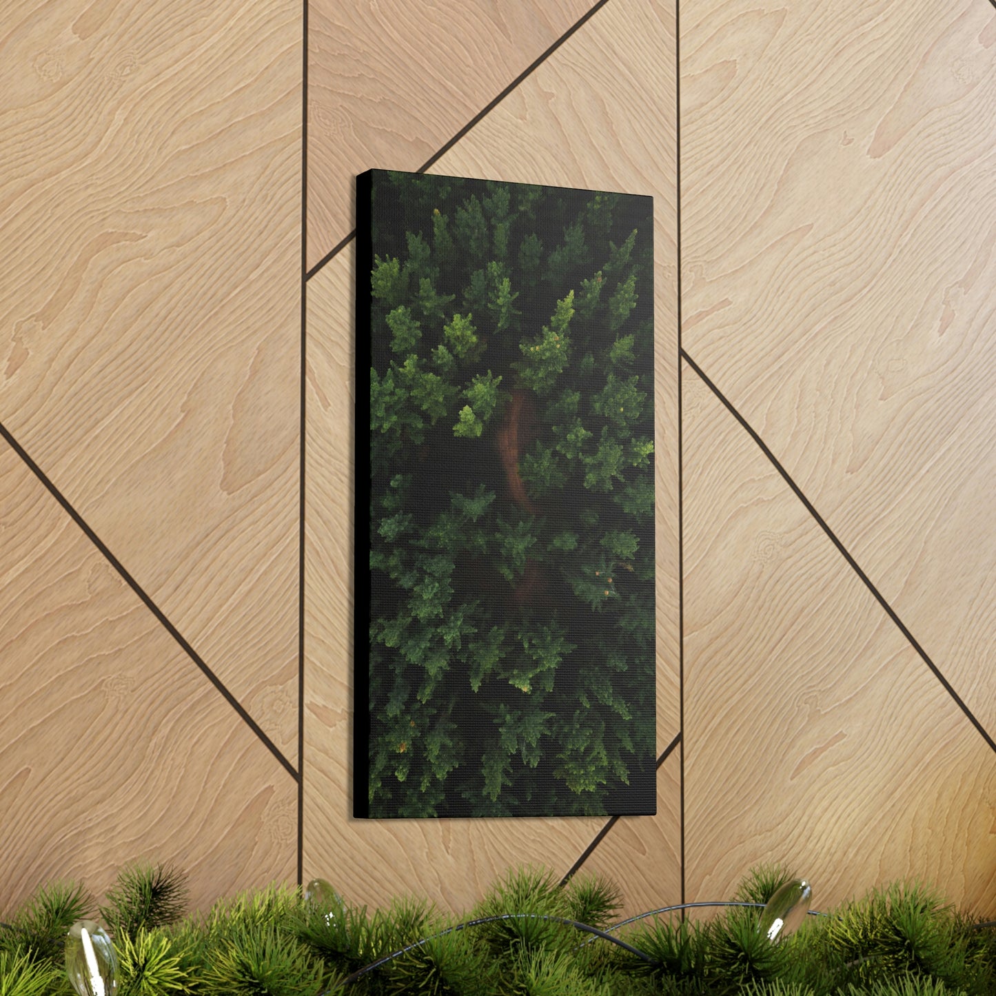 Forest eagle-view - Canvas Gallery Wraps