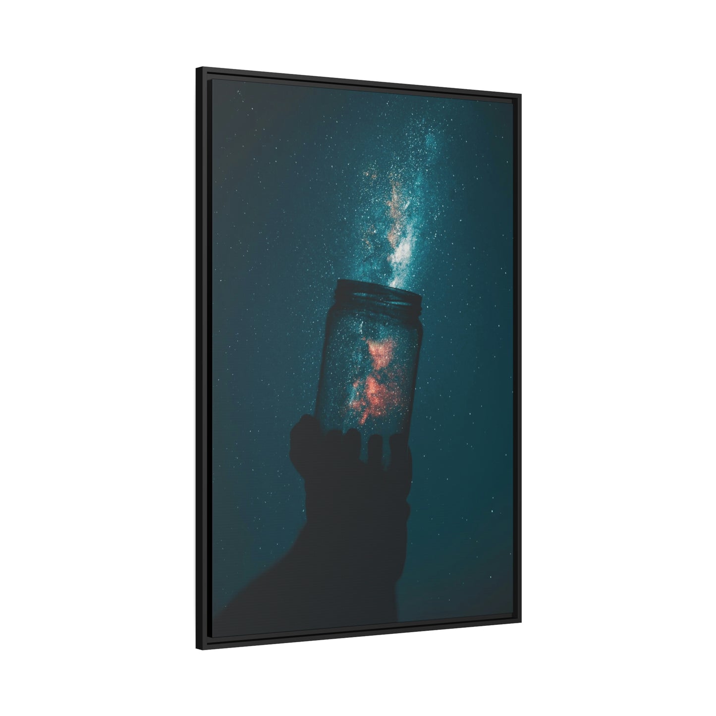 Star Catcher - Matte Canvas, Black Frame