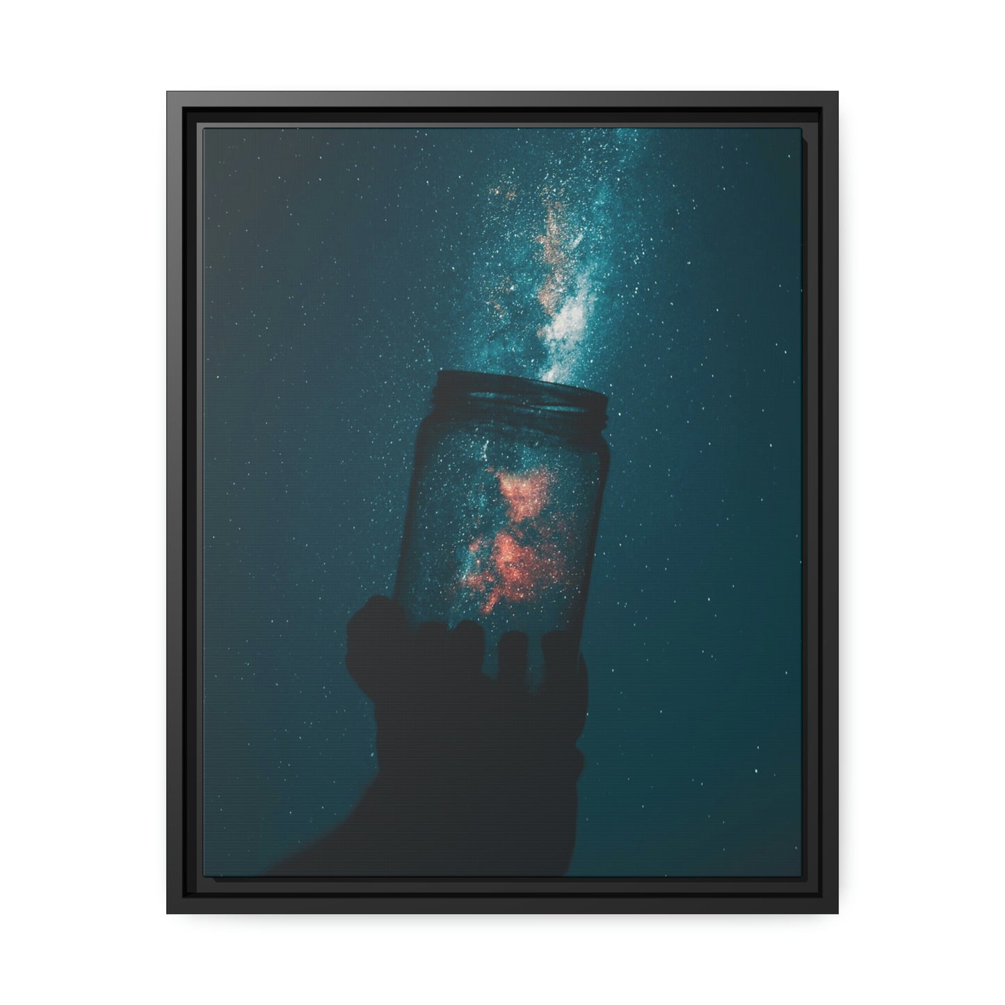 Star Catcher - Matte Canvas, Black Frame