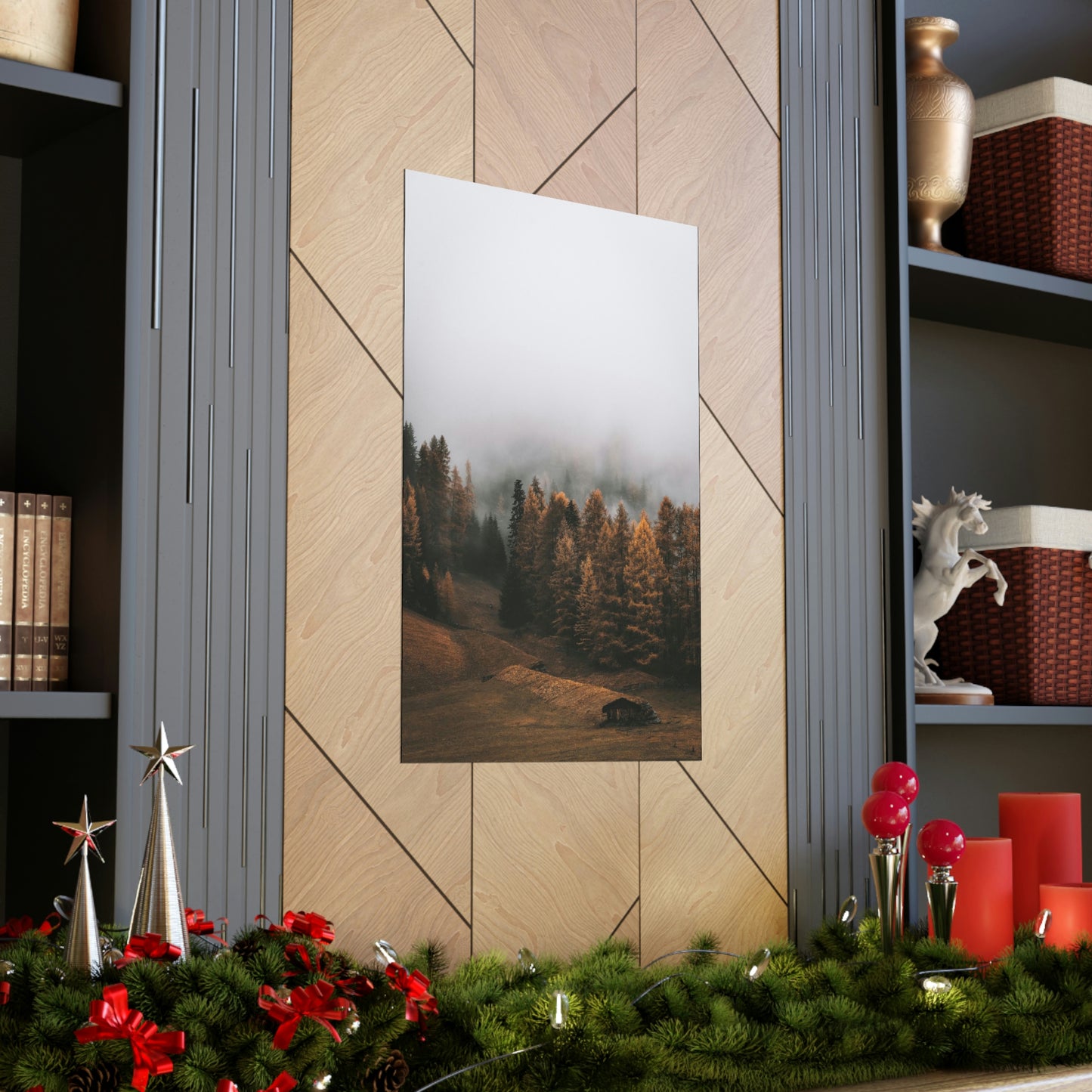 Smokey Mountains, Forest, Fog - Premium Matte Vertical Posters