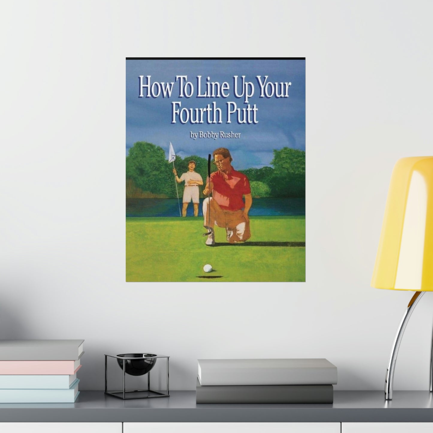 How to Line Up Your fourth Putt - Matte Vertical Posters