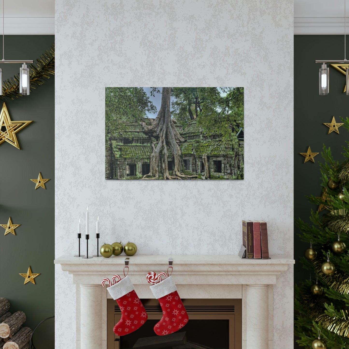Jungle Temple - nature, trees Canvas Gallery Wraps