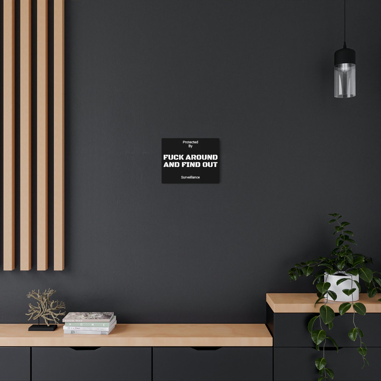 F*** Around and Find out Security Sign - Metal Sign