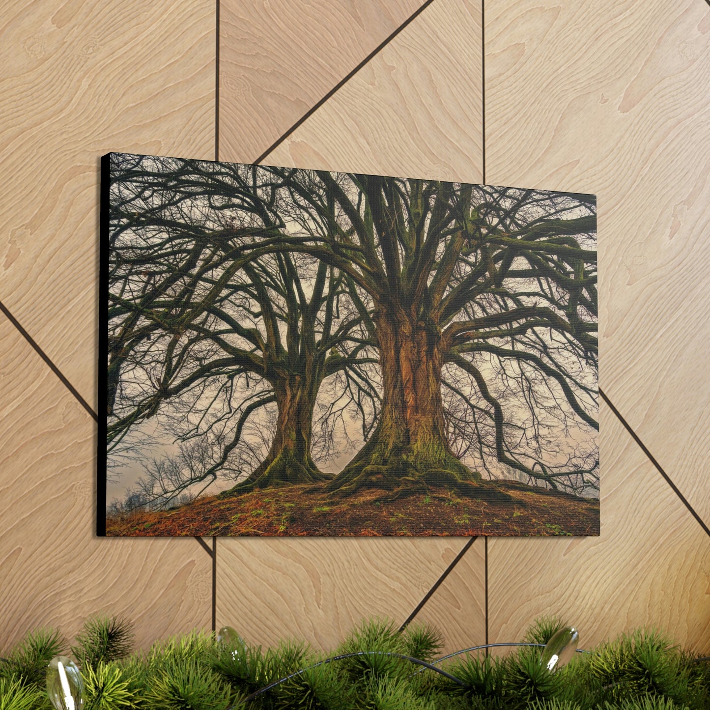 Dark Trees - Nature, Trees, Dark Canvas Gallery Wraps