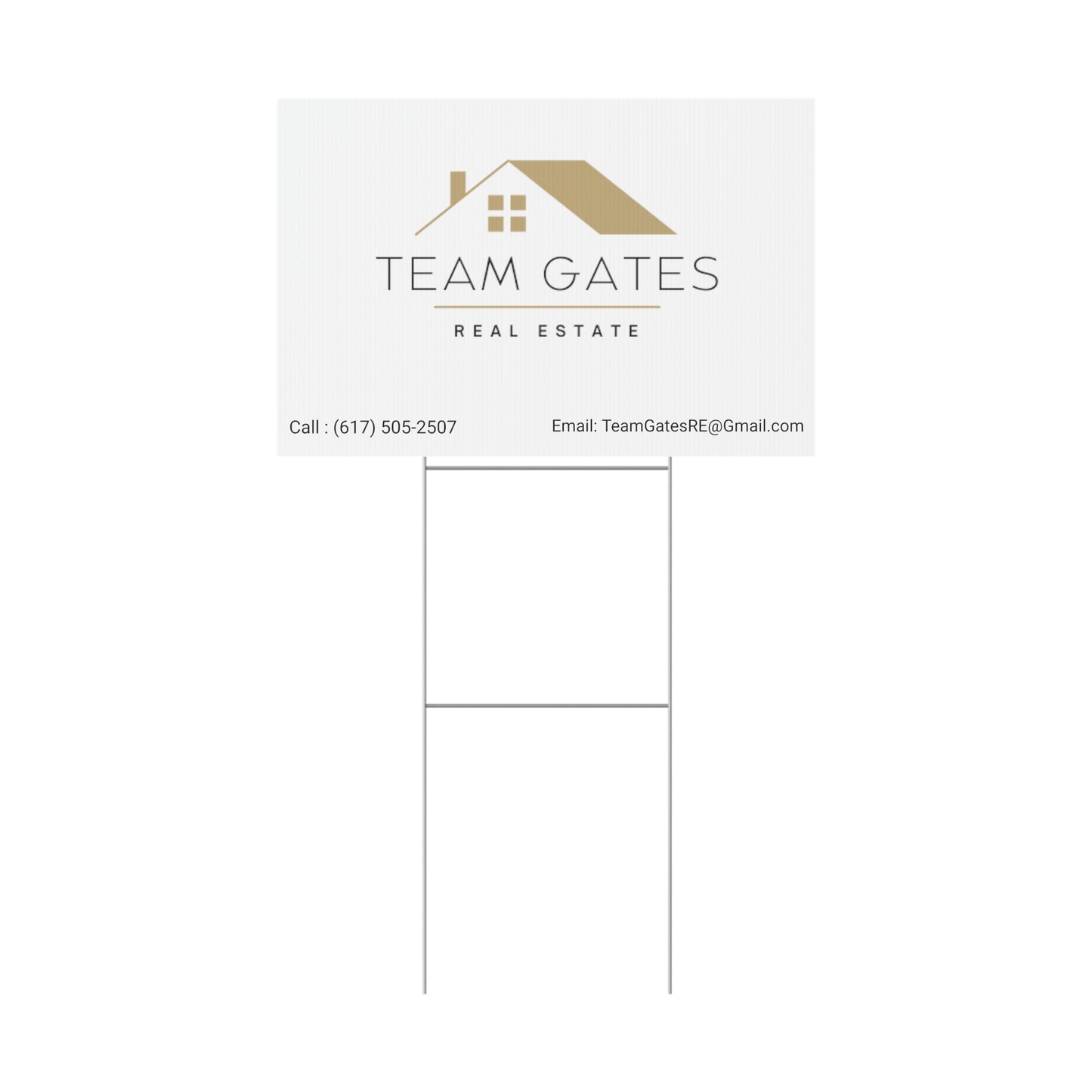 Team Gates - Plastic Yard Sign