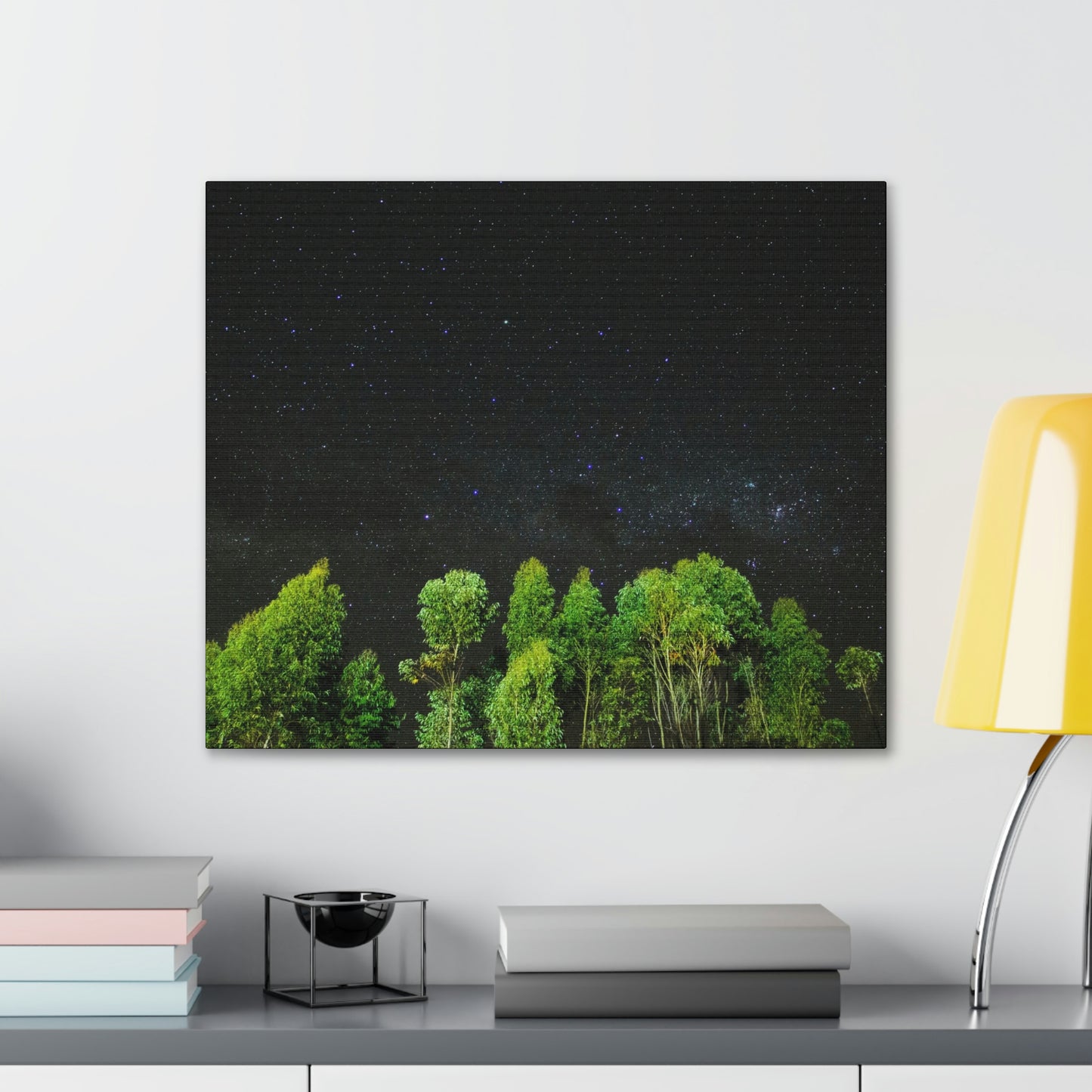 Starry Forest - Star, Forest, Nature - Canvas Gallery Wraps