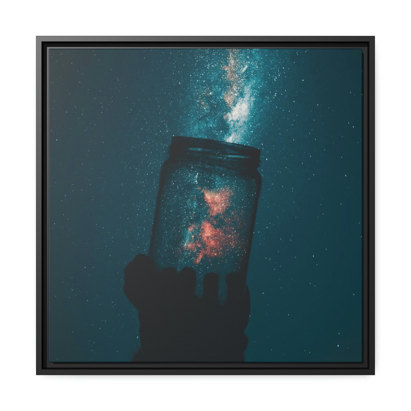 Star Catcher - Matte Canvas, Black Frame