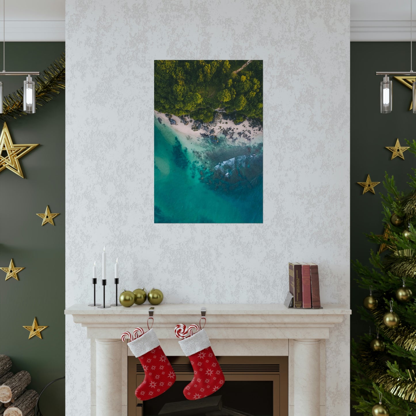 Scenic Beach Waves Premium Matte Poster