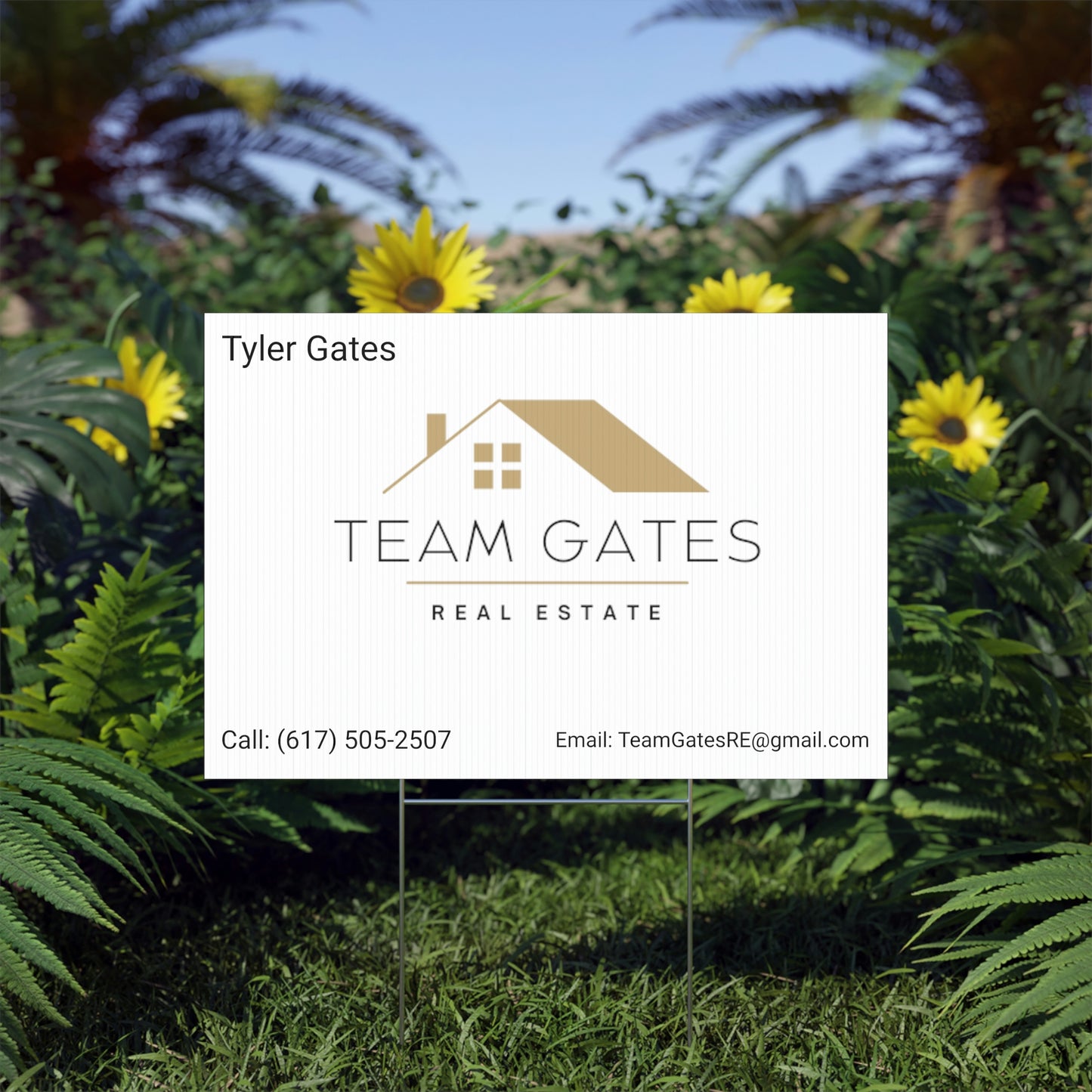 Team Gates - Yard Sign