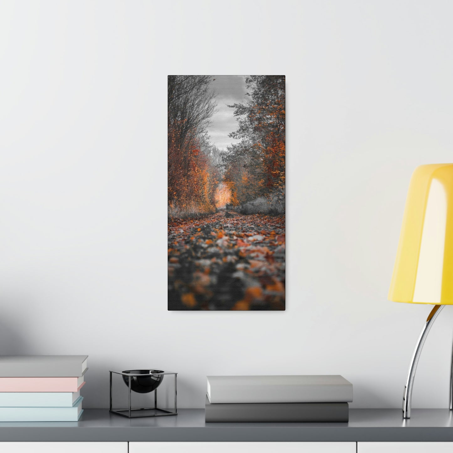 Fall road - Foliage, Nature, Forest, Leaves - Canvas Gallery Wraps