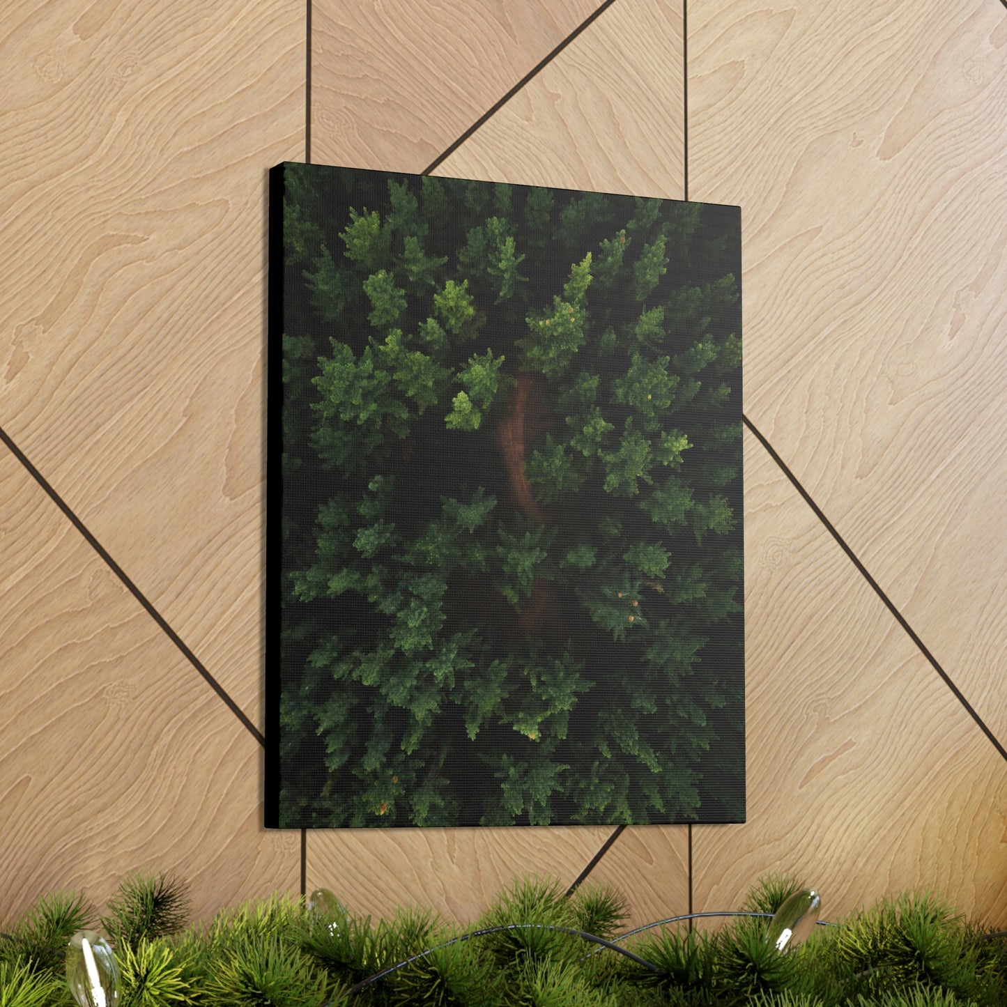 Forest eagle-view - Canvas Gallery Wraps