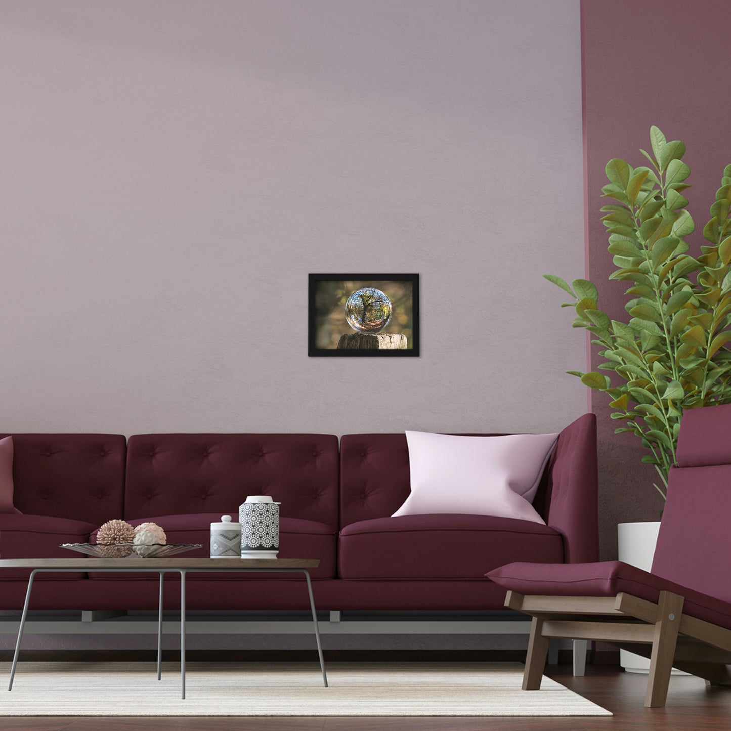 Forest Globe - Framed Poster, Horizontal