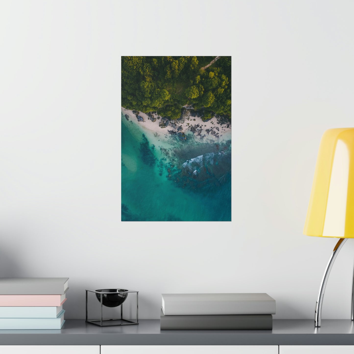 Scenic Beach Waves Premium Matte Poster
