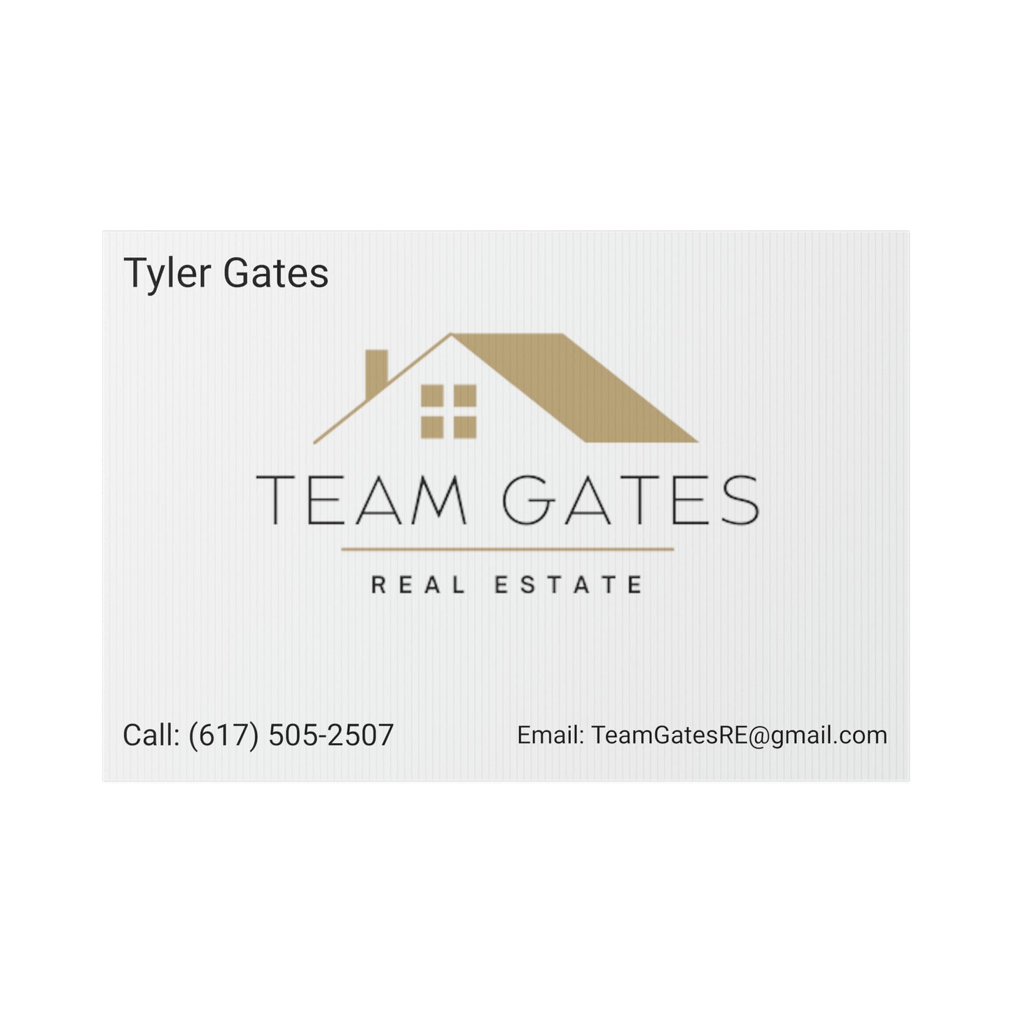 Team Gates - Yard Sign