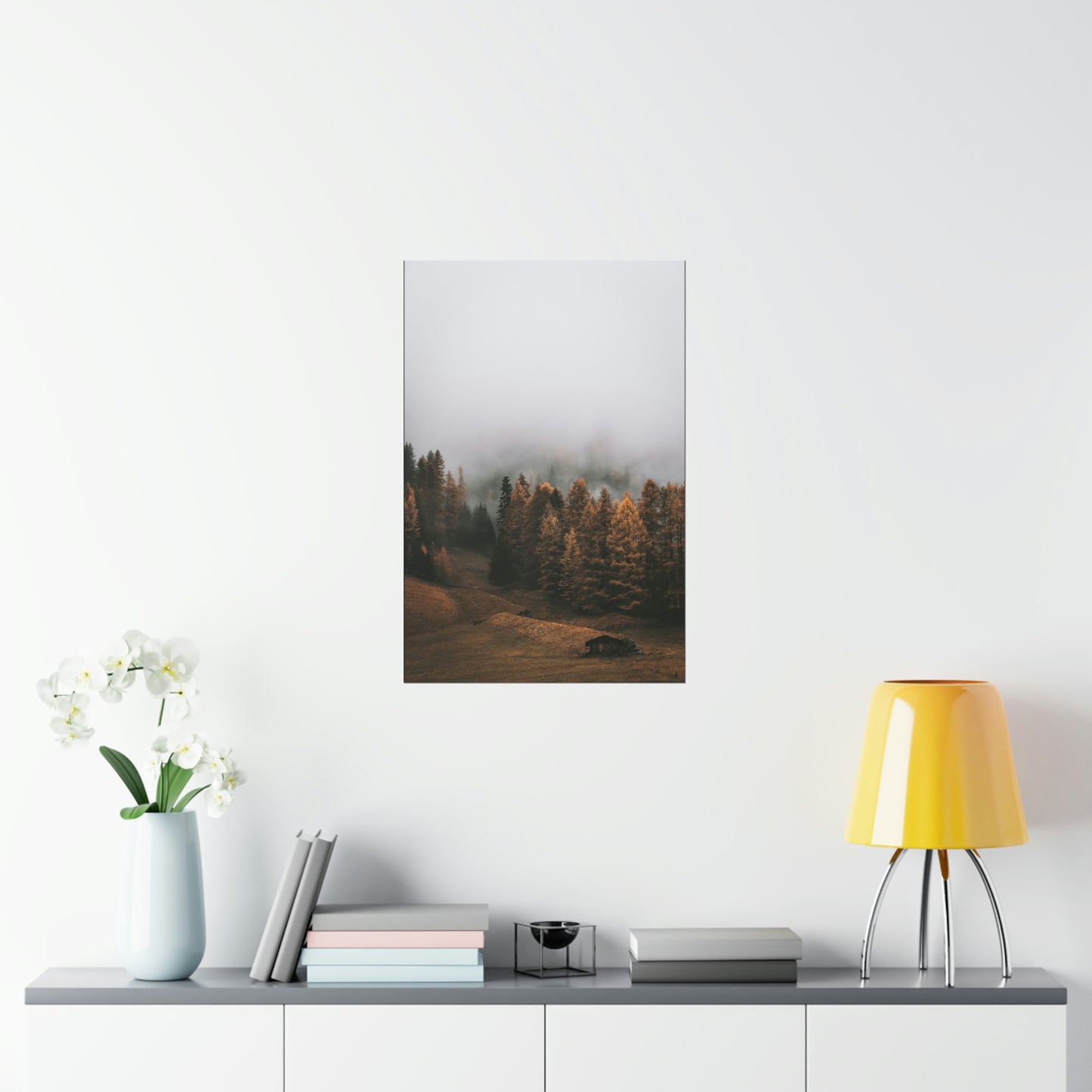 Smokey Mountains, Forest, Fog - Premium Matte Vertical Posters