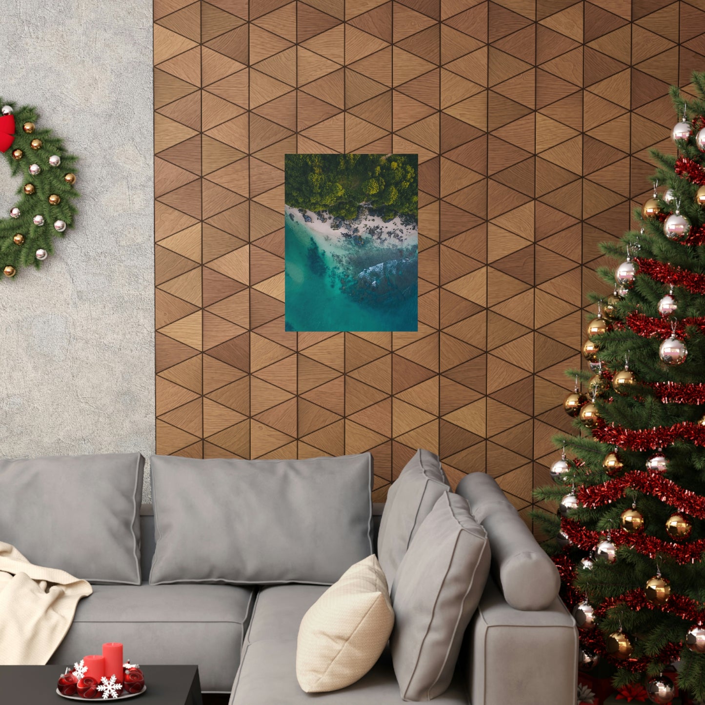 Scenic Beach Waves Premium Matte Poster