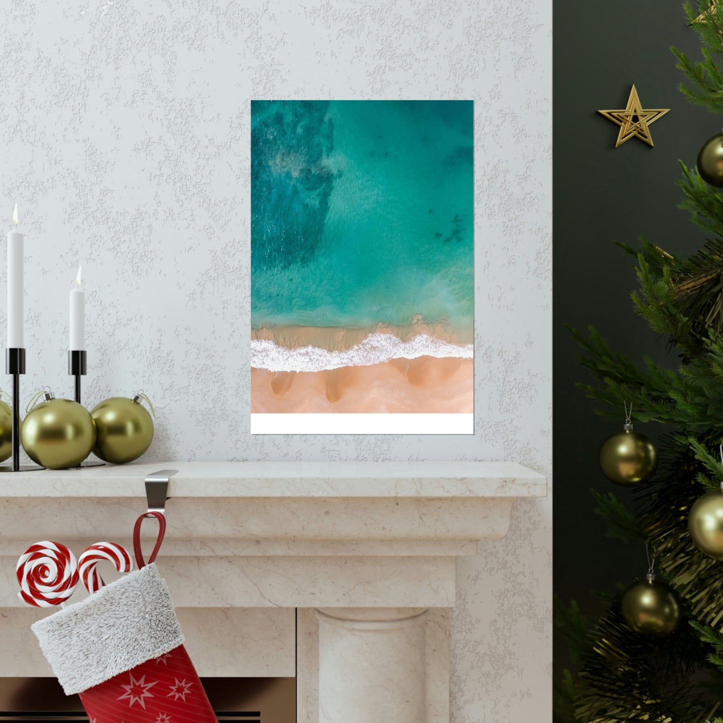 Beach Waves Matte Vertical Posters