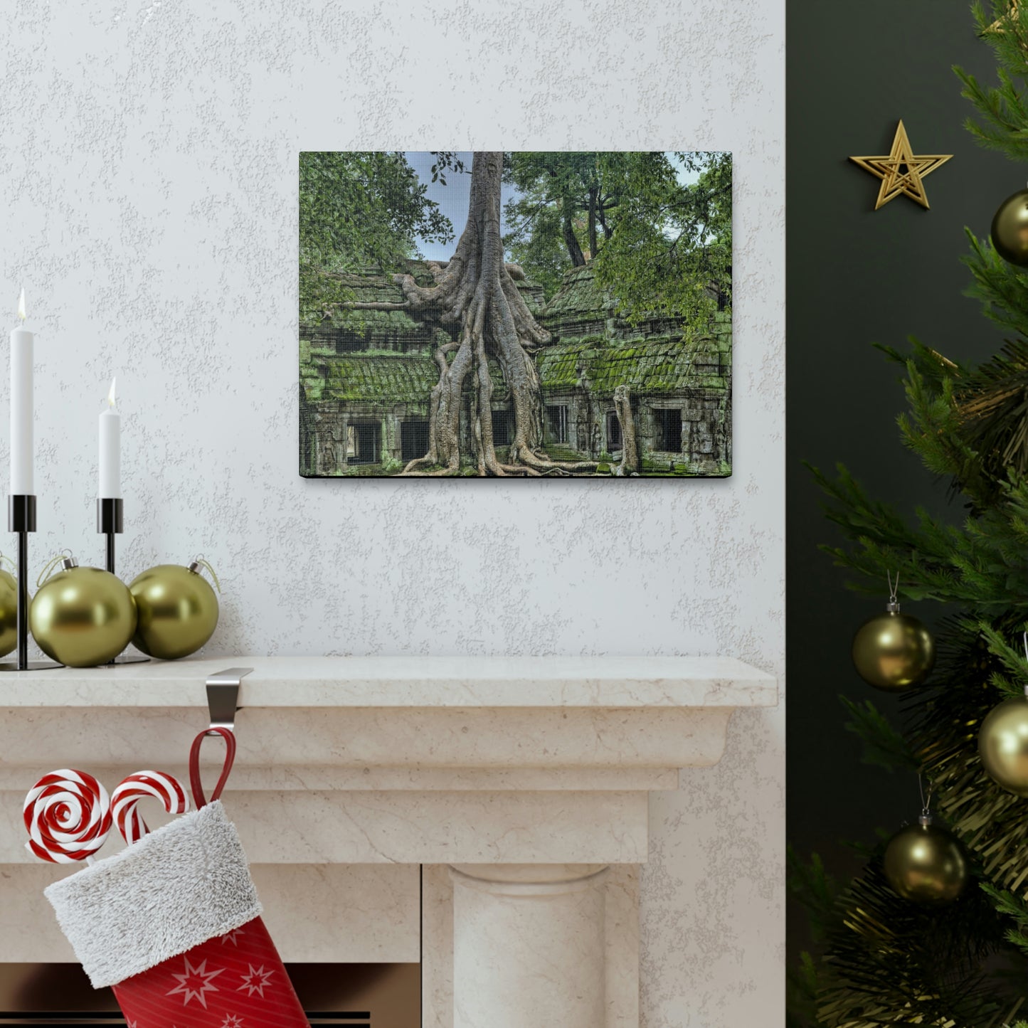 Jungle Temple - nature, trees Canvas Gallery Wraps