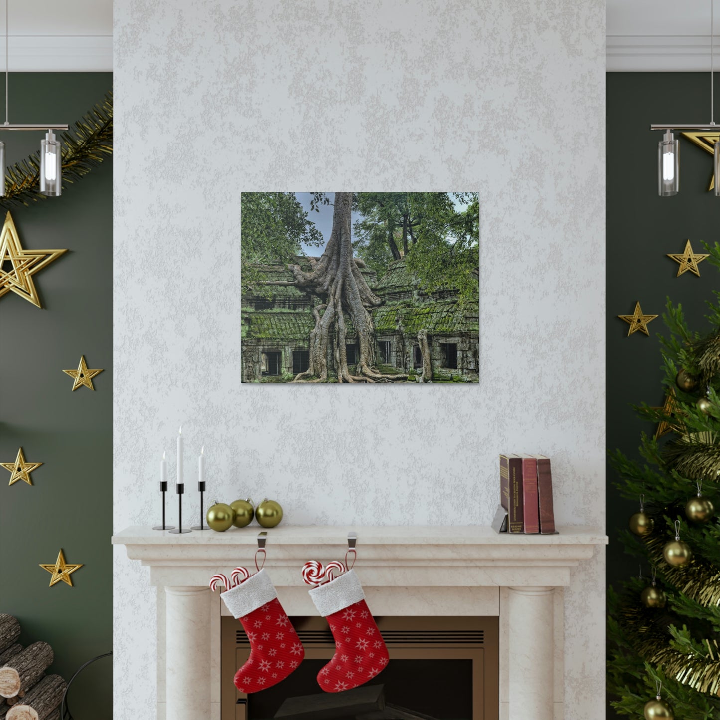 Jungle Temple - nature, trees Canvas Gallery Wraps