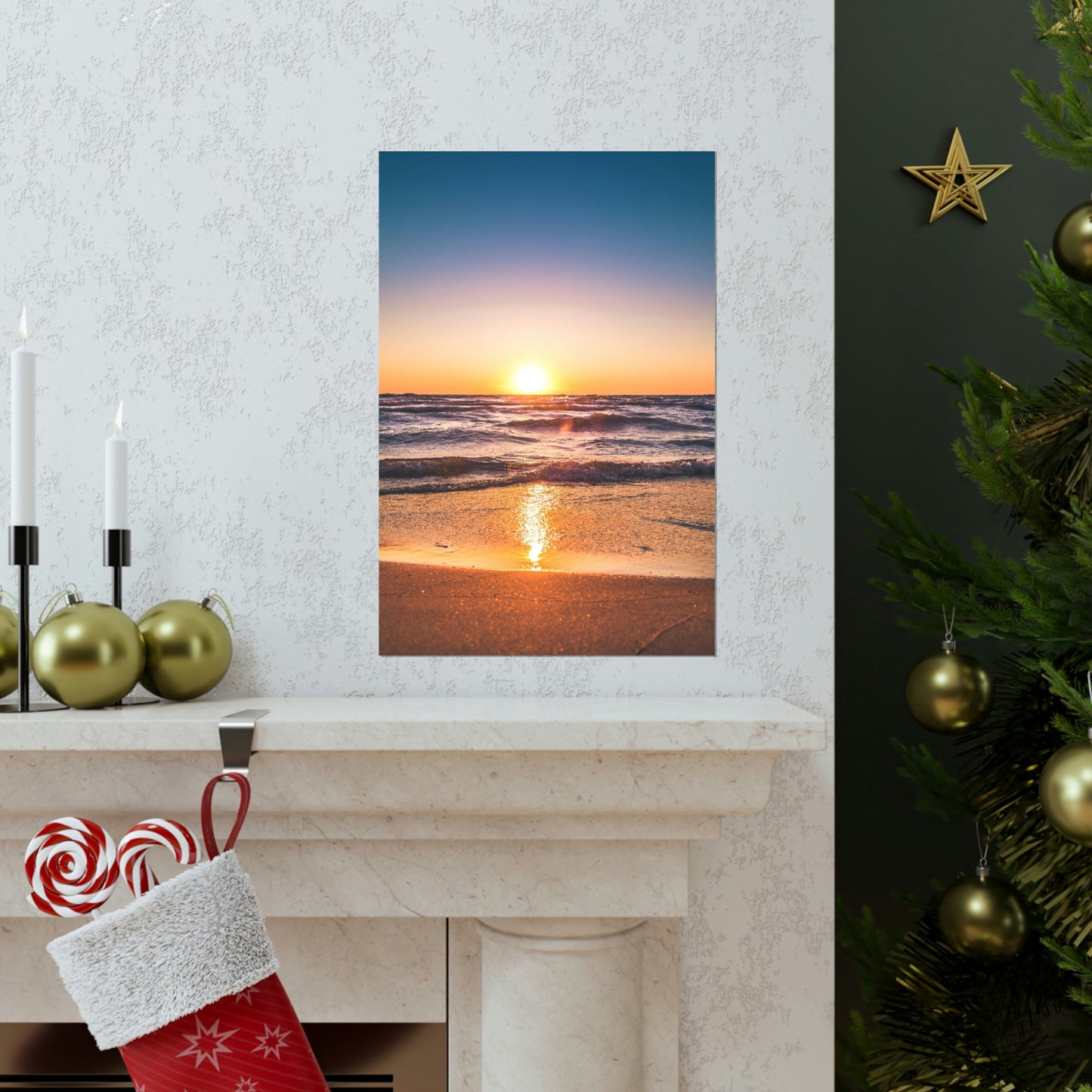 Beach Sunset Premium Matte Vertical Posters