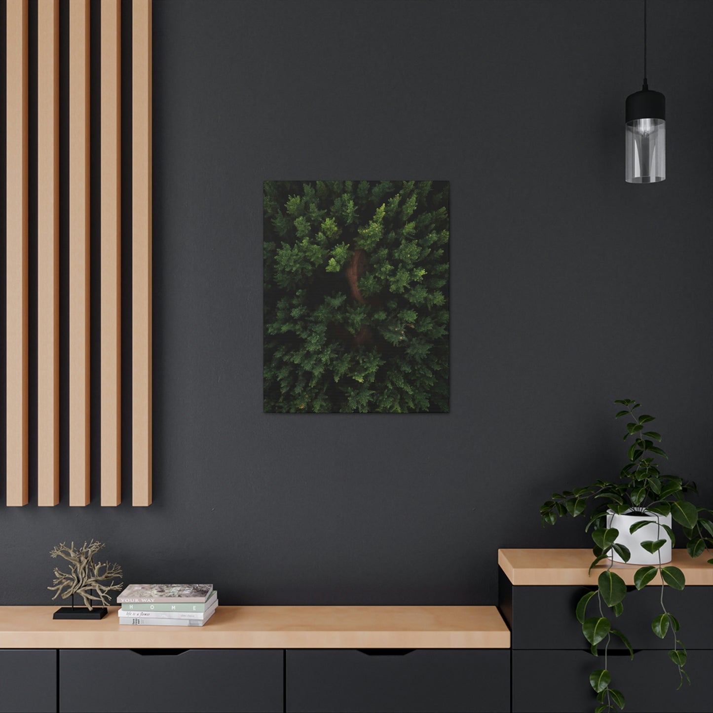 Forest eagle-view - Canvas Gallery Wraps