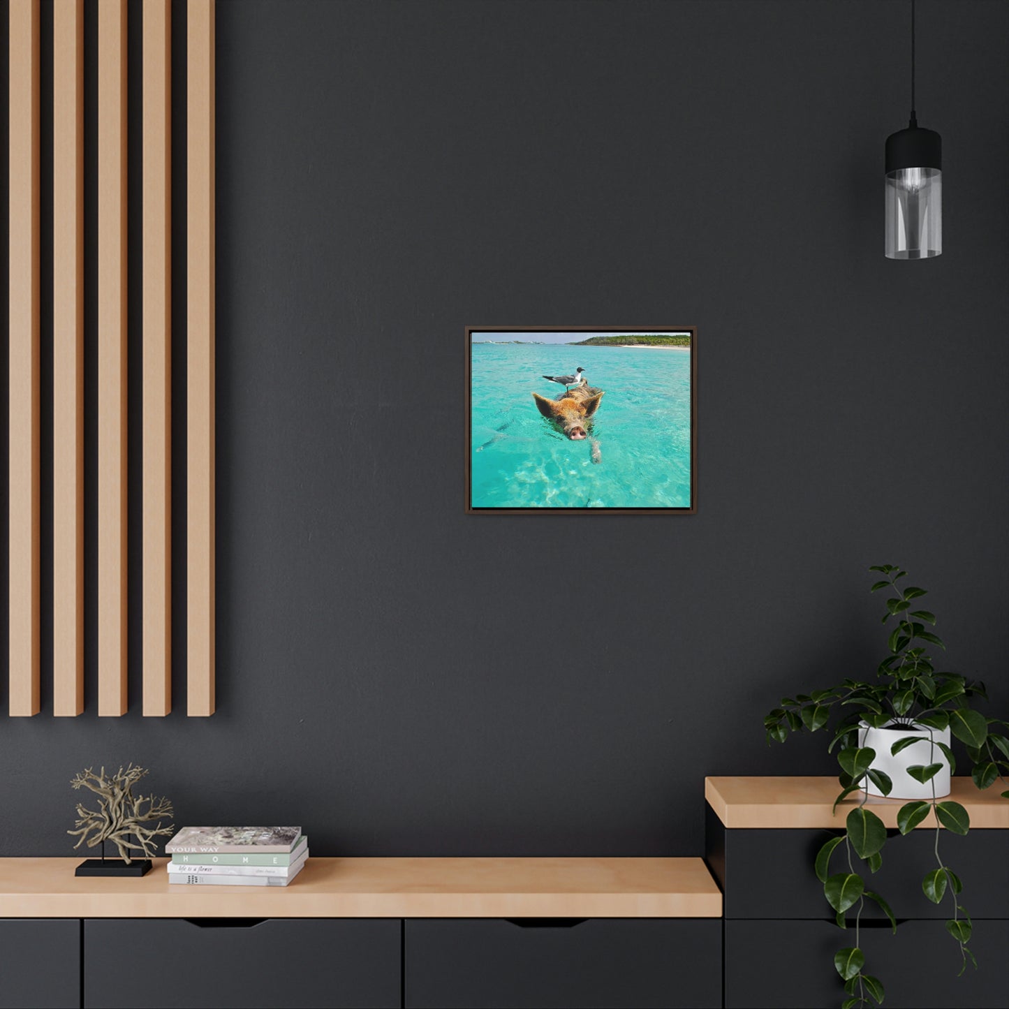 Ocean hog - Gallery Canvas Wraps, Horizontal Frame