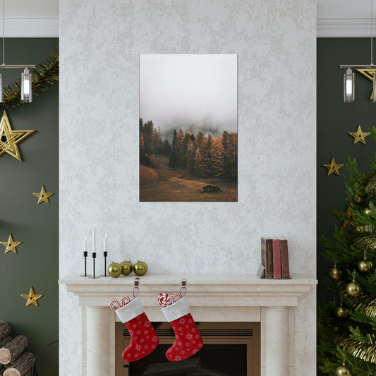 Smokey Mountains, Forest, Fog - Premium Matte Vertical Posters