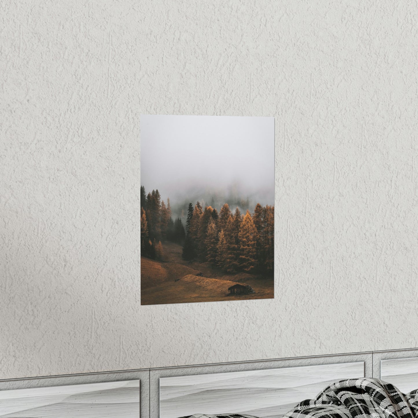 Smokey Mountains, Forest, Fog - Premium Matte Vertical Posters