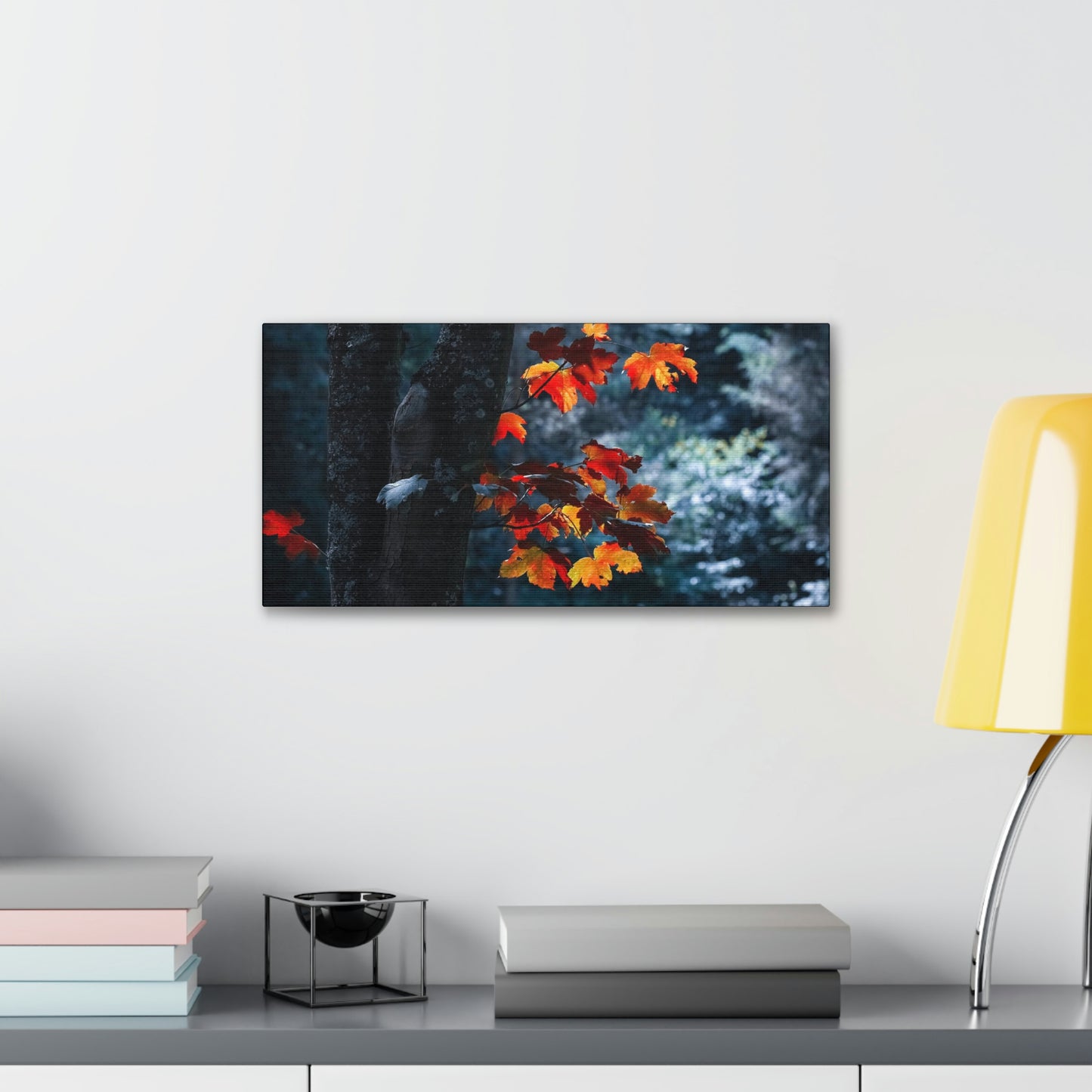 The last Leaves, Fall, Foliage, Nature, Forest - Canvas Gallery Wraps