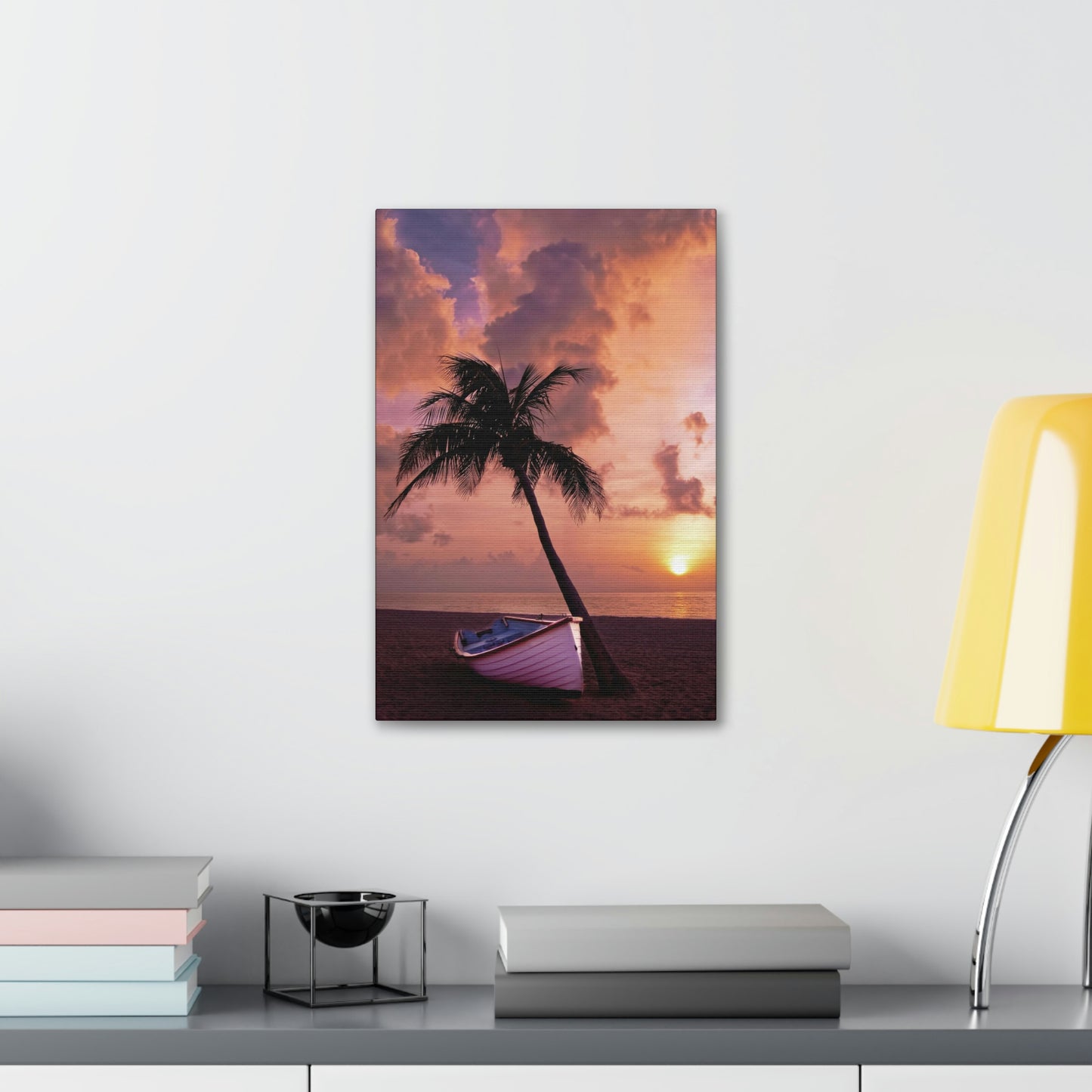 Beach Sunset Polyester Canvas