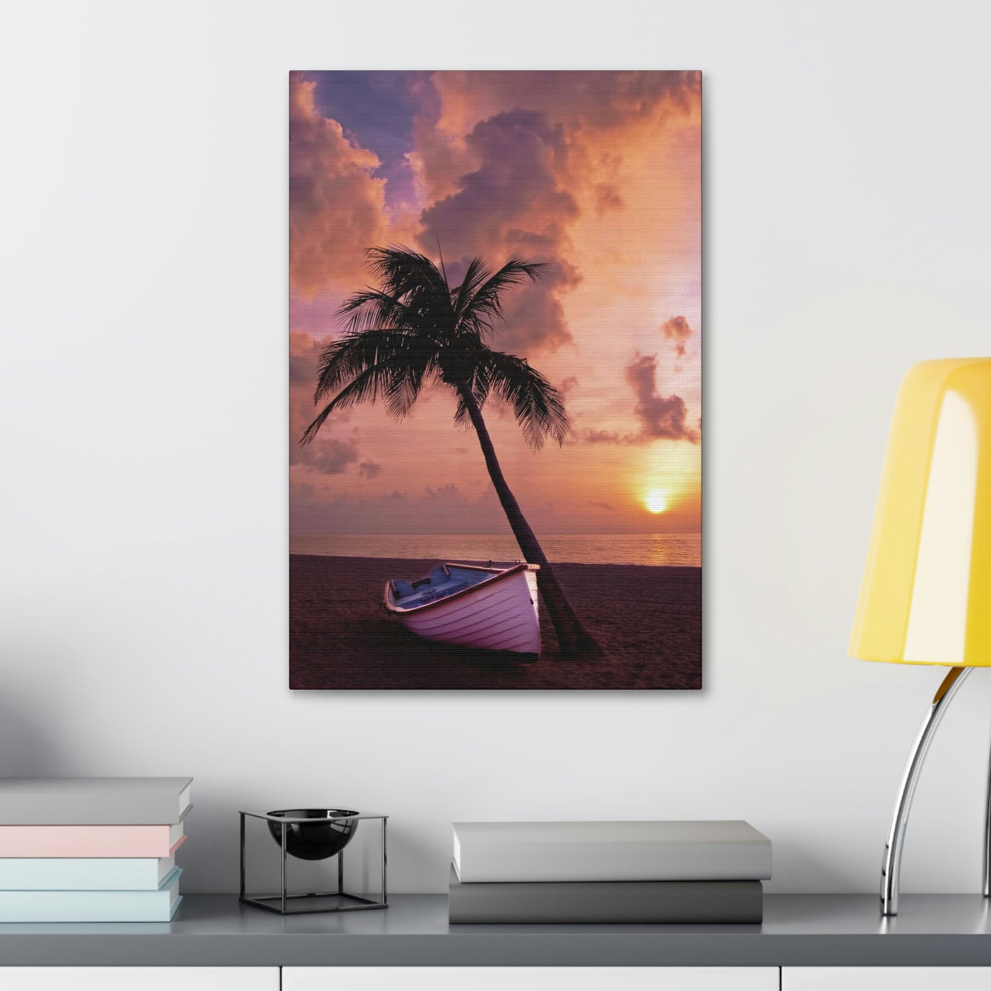 Beach Sunset Polyester Canvas