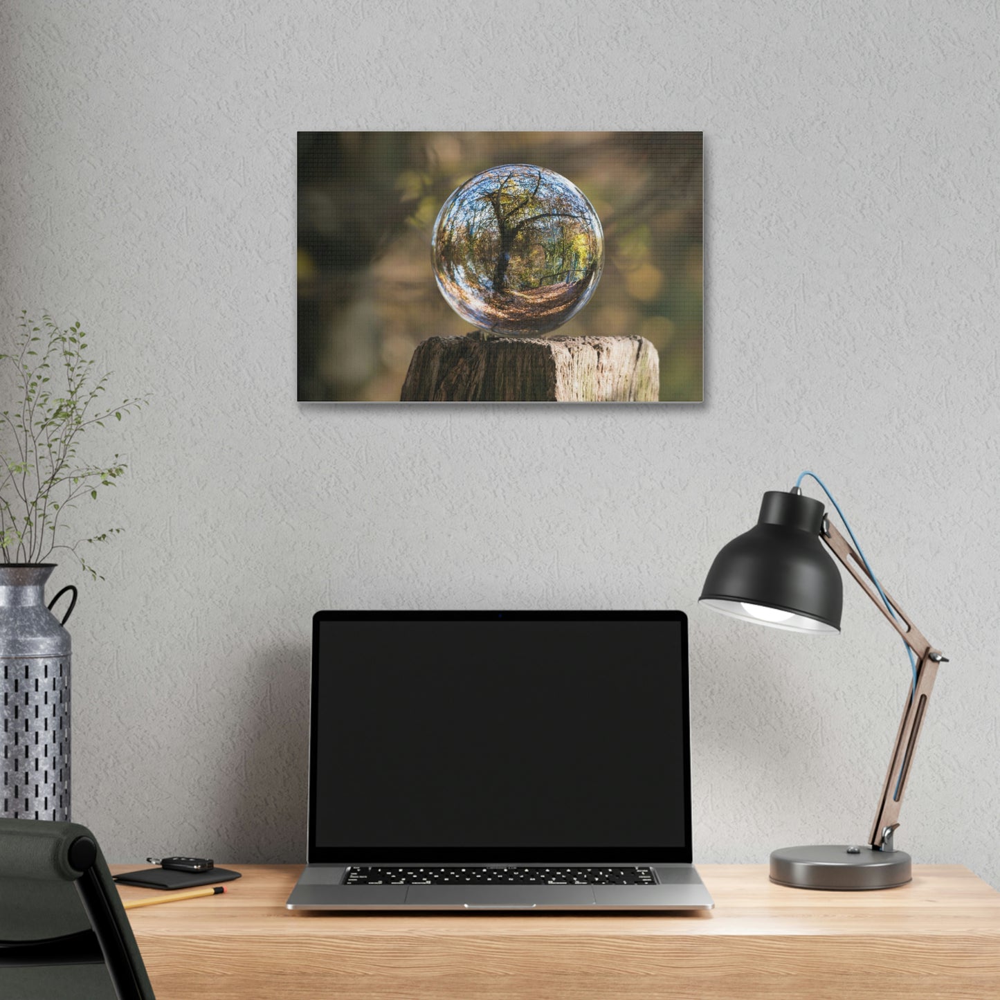 Forest, Globe, Trees, Nature, Forest Globe - Polyester Canvas