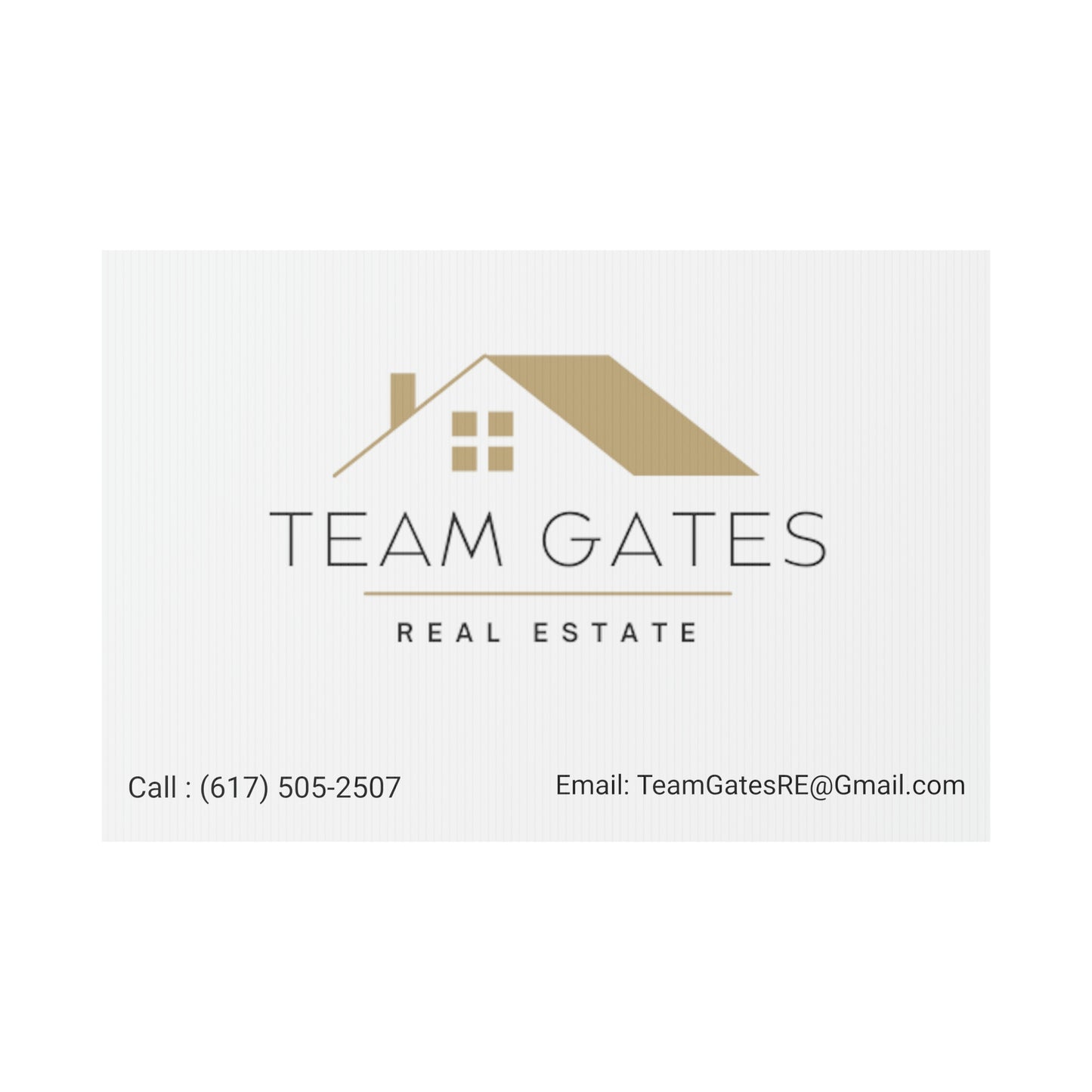 Team Gates - Plastic Yard Sign