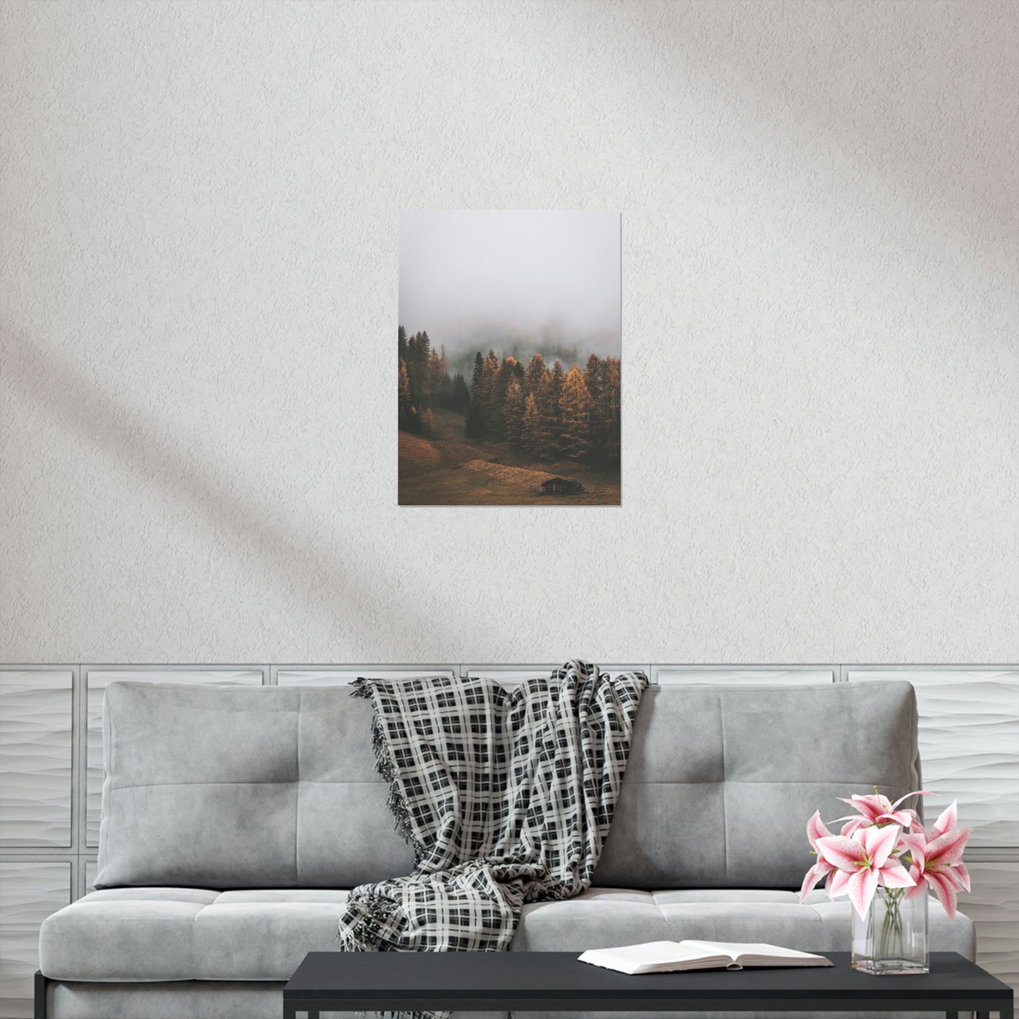 Smokey Mountains, Forest, Fog - Premium Matte Vertical Posters