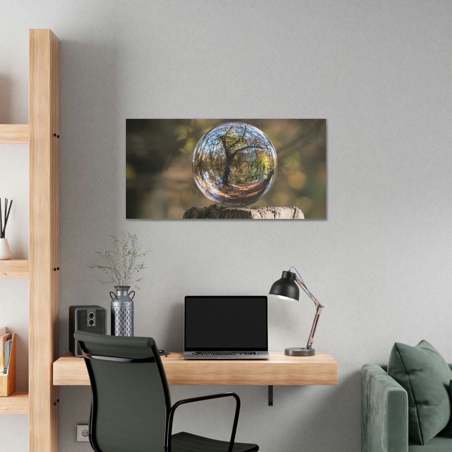 Forest, Globe, Trees, Nature, Forest Globe - Polyester Canvas