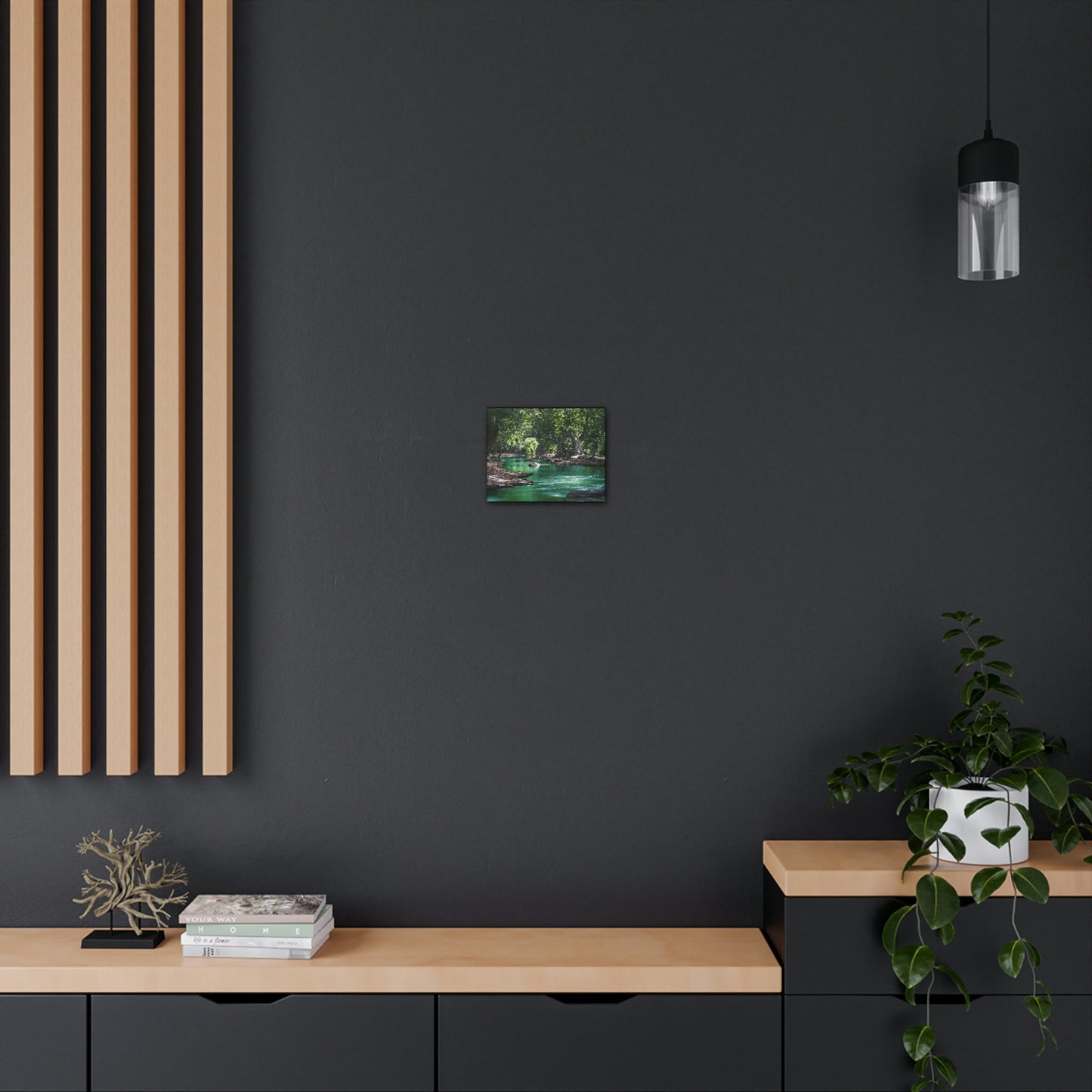 Scenic River - Forest - Canvas Gallery Wraps