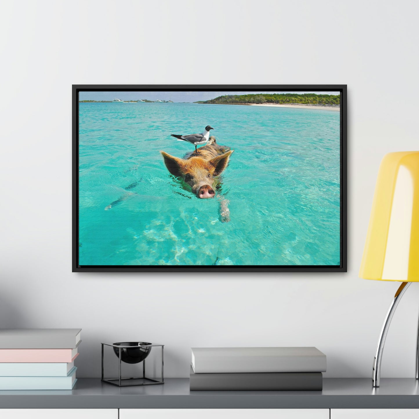 Ocean hog - Gallery Canvas Wraps, Horizontal Frame