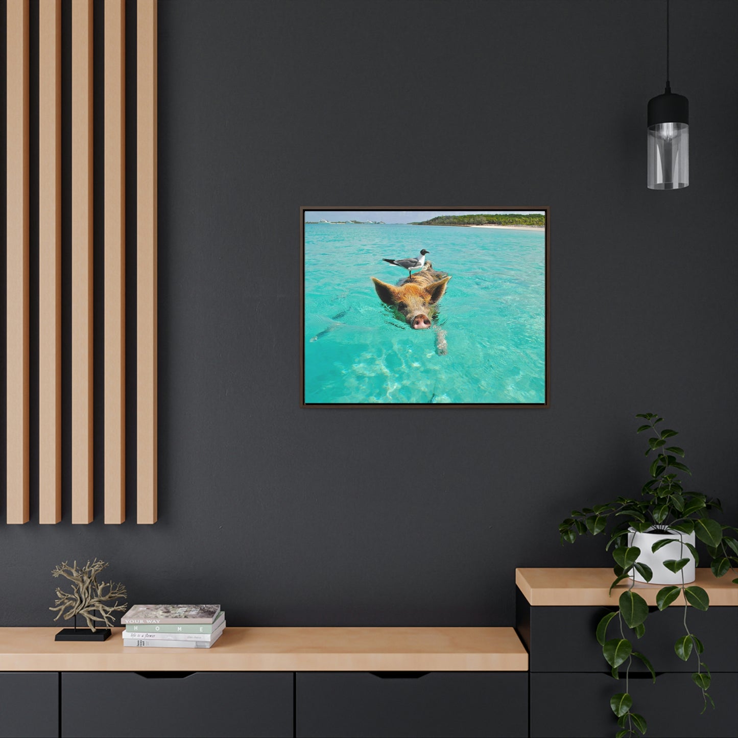 Ocean hog - Gallery Canvas Wraps, Horizontal Frame