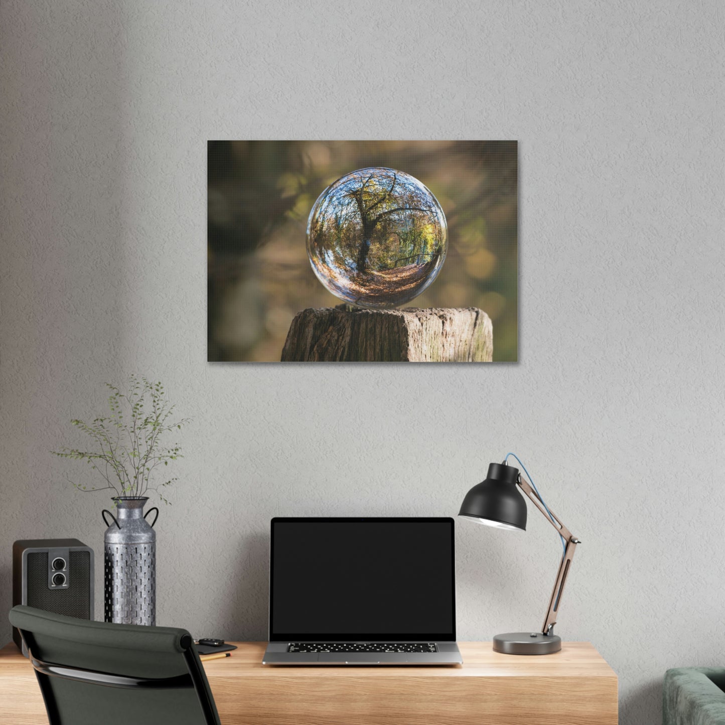 Forest, Globe, Trees, Nature, Forest Globe - Polyester Canvas