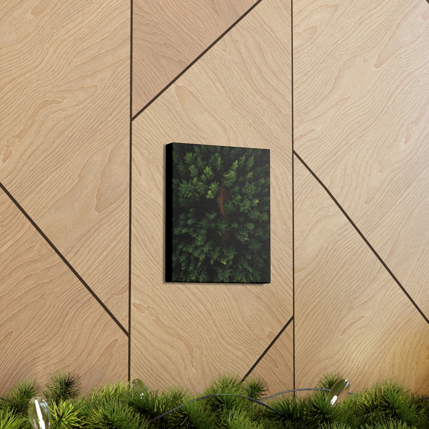 Forest eagle-view - Canvas Gallery Wraps