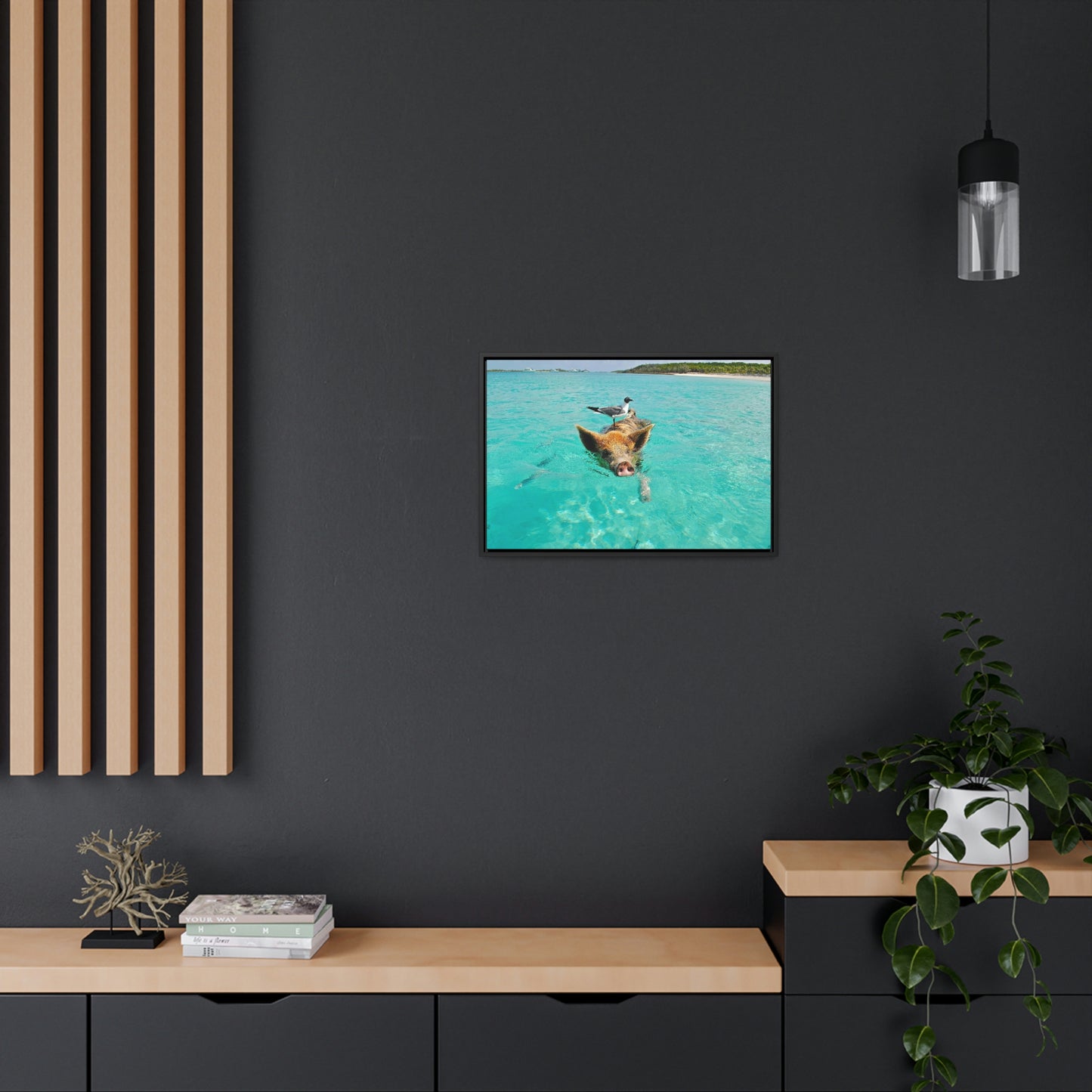 Ocean hog - Gallery Canvas Wraps, Horizontal Frame